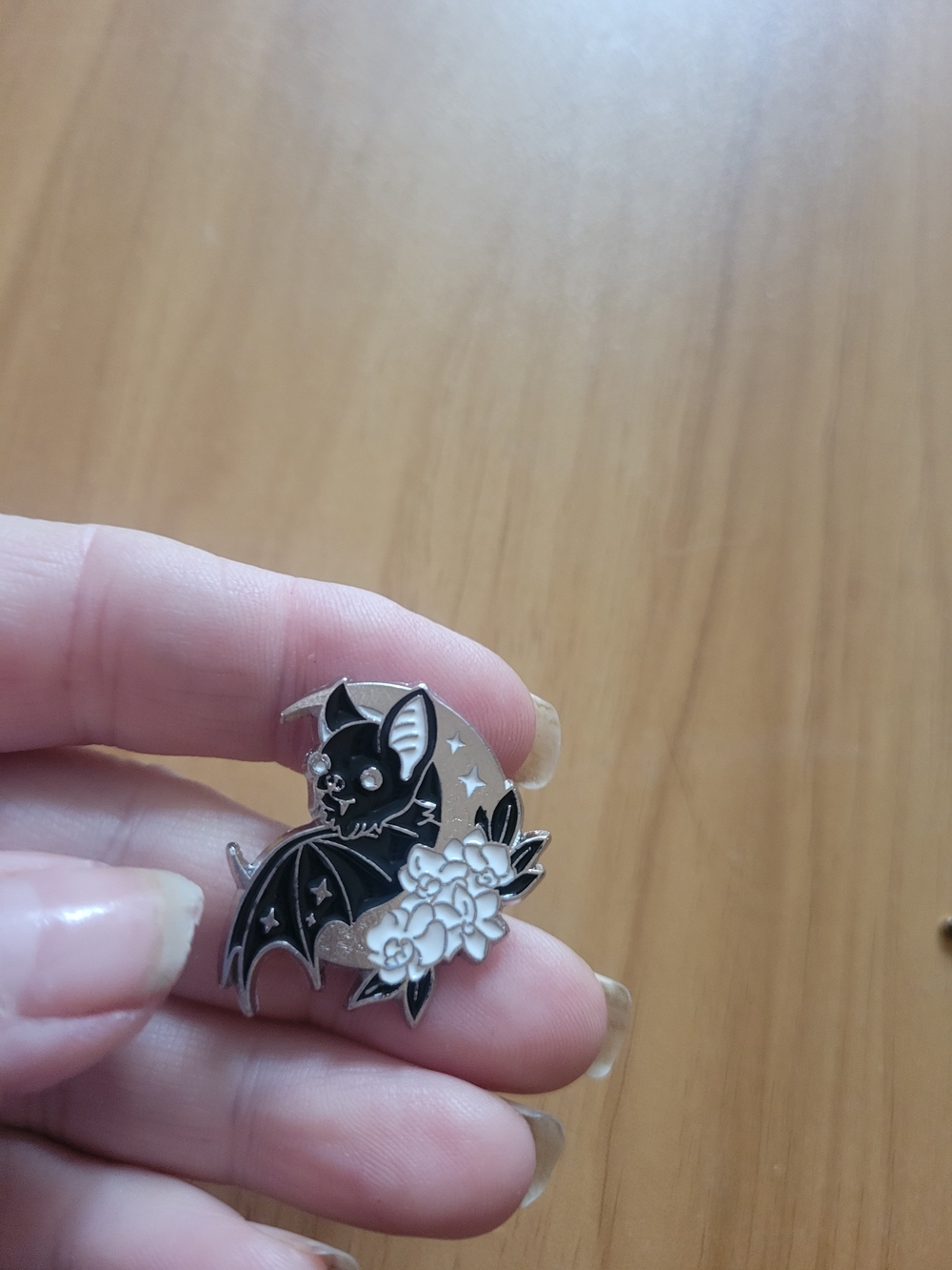 👻BUY 1 GET 1 FREE👻 Black Bat Floral Enamel Brooch - Women Jewelry